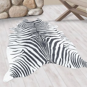 Fekete-fehér szintetikus bőr 100x135 cm Etosha – Ayyildiz Carpets