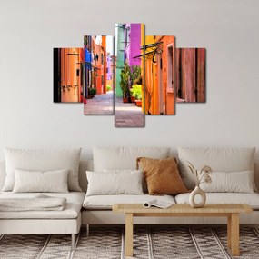Színes olasz utca képe (150x105 cm)