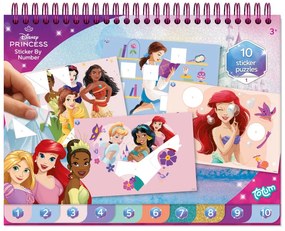 Disney Hercegnők Story puzzle matrica és színező szett
