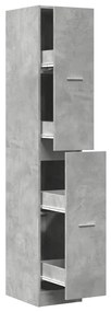 betonszürke szerelt fa patikaszekrény 30 x 41 x 174,5 cm