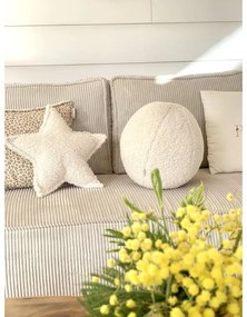 Krémszínű buklé párna gyerek kanapéhoz Ball – Wigiwama