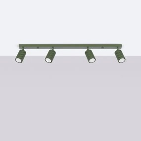 Sollux SL.1622 - Spotlámpa KARBON 4xGU10/10W/230V zöld