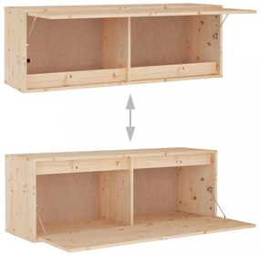 tömör fenyőfa faliszekrény 100 x 30 x 35 cm