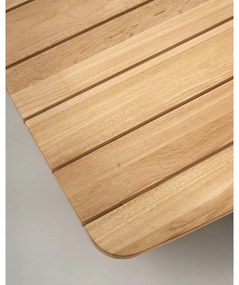 Teakfa kerti dohányzóasztal 70x140 cm Tirant – Kave Home
