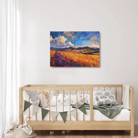 Üveg kép - Olajfestmény tájkép (70x50 cm)