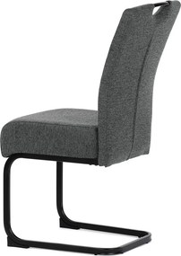 Jídelní židle, šedá, látka, DCL-E2008 GREY2