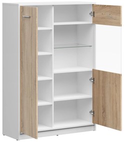 Vitrin Nepo Plus 24 (fehér + szonoma tölgy) . 1100779