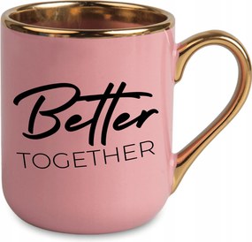 Bögre Elegáns Rózsaszín Ajándék Párnak Neki Better Together