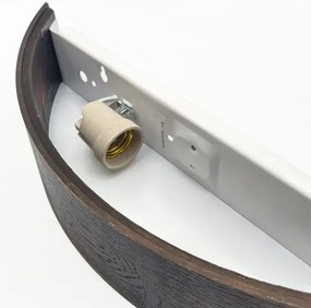 Brilagi - LED fali lámpa CARVALHO SMOKEY 1xE27/60W/230V tölgy