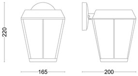 Philips - Kültéri fali lámpa SUNERA 1xE27/25W/230V IP44