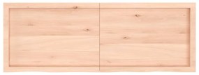 kezeletlen tömör tölgyfa fali polc 140x50x(2-4) cm