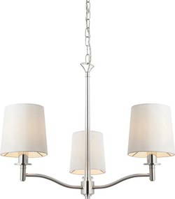 ENDON 95828 ORTONA Modern Csillár Antik Fehér, Nickel-Nero E14 IP20
