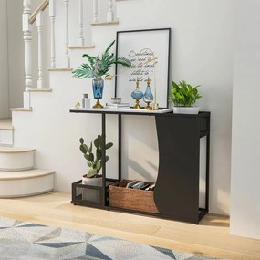 Konzolasztal műmárvány asztallappal