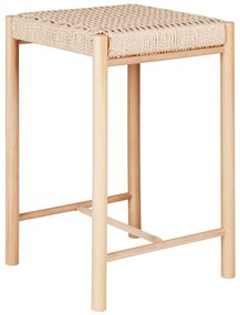 Abano bárszék, natúr, fonott ülőfelület