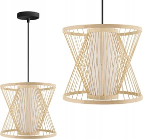 Függő lámpa stílus Boho bambusz természetes áttört