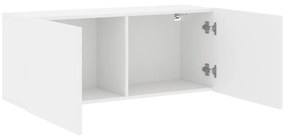 fehér falra szerelhető TV-szekrény 100 x 30 x 41 cm