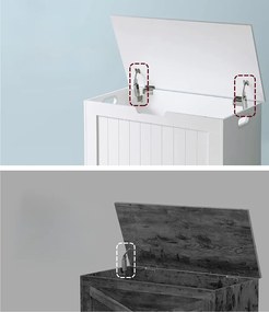 Tárolópad GRETA, 76x48x40 cm, fehér Vasagle