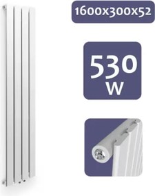 AQUAMARIN Radiátor vertikális 1600 x 300 x 59 mm 530 W