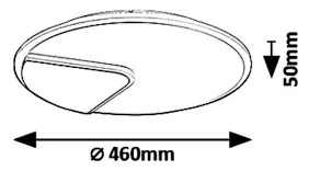 Rabalux 6329 - LED Mennyezeti lámpa BOSWELL LED/40W/230V