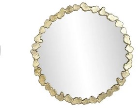 Design arany keretes kerek fali tükör 84 cm