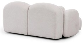 Krémszínű buklé sarokkanapé (bal oldali-heverő résszel) Orbit – Ropez
