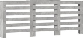 vidaXL betonszürke szerelt fa radiátorburkolat 205 x 21,5 x 83,5 cm