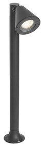 Modern kültéri oszloplámpa fekete 60 cm IP44 állítható - Ciara
