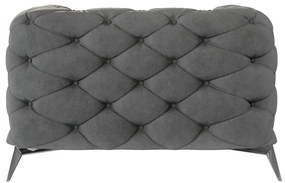 Szürke bársony fotel Chelsea – Ropez