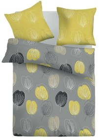 Kvalitex Grace pamut ágynemű, szürke, 140 x 200 cm, 70 x 90 cm