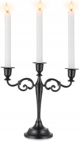 Sziqiqi gyertyatartó Halloween kúpos gyertyákhoz, 3 ágú gyertyatartó