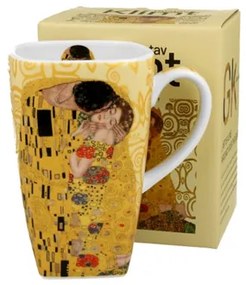 Porcelánbögre 650ml, dobozban, Klimt: The Kiss