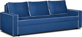 MIMI Háromszemélyes kinyitható kanapé Sötétkék/fehér