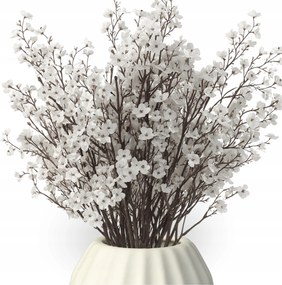 Nagy Csokor Mesterséges Cseresznyevirágok, Mint Élő Levelek Gallyak Dekoratív Váza