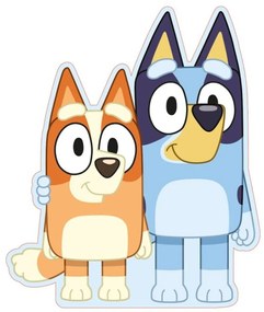 Bluey Best Pals formapárna, díszpárna 34x28 cm