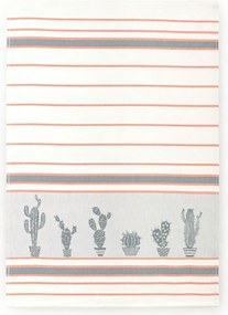 Konyhai törlőkendő 50x70 Arizona fehér szürke narancssárga kaktuszok