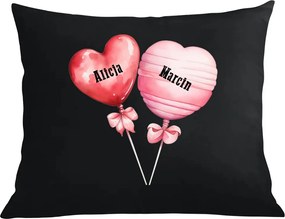 Valentin napi párna párnahuzat Személyre szabott ajándék