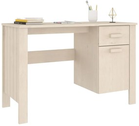 HAMAR mézbarna tömör fenyőfa íróasztal 113 x 50 x 75 cm