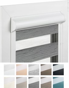 Roló Prémium Éjjel-Nappal vezetősínes kazettában 38x150 Zebra