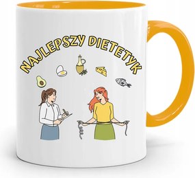 Dietetikusoknak Sárga Ajándék Bögre fényképes nyomtatással