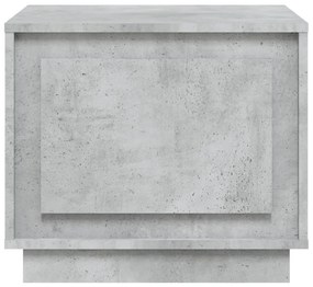 Betonszürke szerelt fa dohányzóasztal 51x50x44 cm