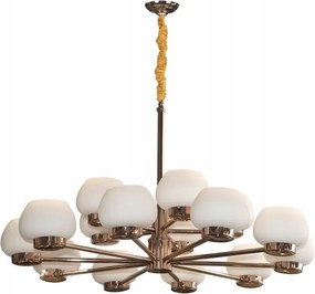 Simone lámpa 80328/B10+5 réz 15 lámpabúra