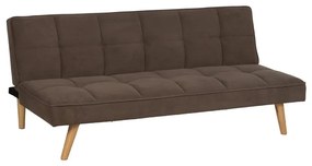 Barna zsenília kinyitható kanapé 175 cm – Ixia