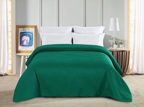 LEAVES zöld ágytakaró mintával Méret: 220 x 240 cm