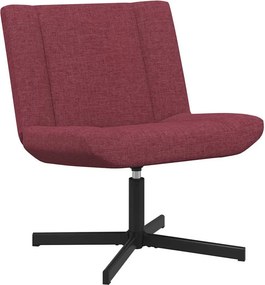 vidaXL Forgószék Bordó 63 x 75 x 76 cm szövet