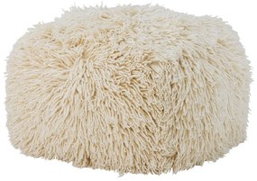 Krémszínű gyapjú puff Lomba – Bloomingville