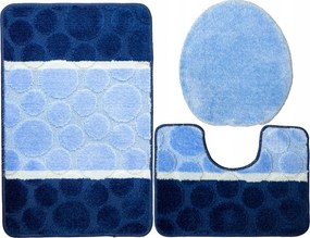 Siena 3 részes Csúszásgátló Fürdőszobaszőnyeg Szett Wc-párnával