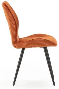 Narancssárga kordbársony étkezőszék szett 2 db-os Adaya – Marckeric