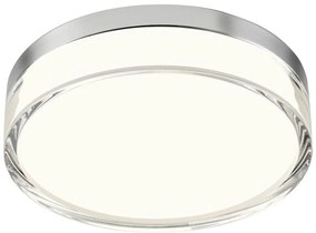 Redo 01-3727 - FRISBI LED mennyezeti lámpa 12W 230V 3000/4000K IP44 króm