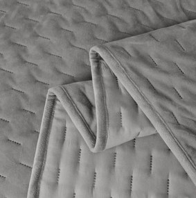 Bársony ágytakaró ASTRALIA, szürke Méret: 200 x 220 cm