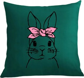 Párna párnahuzat nyomott mintás aranyos nyuszi